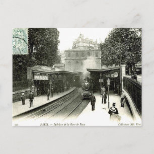 Cartão Postal Cartão-postal antigo - La Gare de Passy, Paris