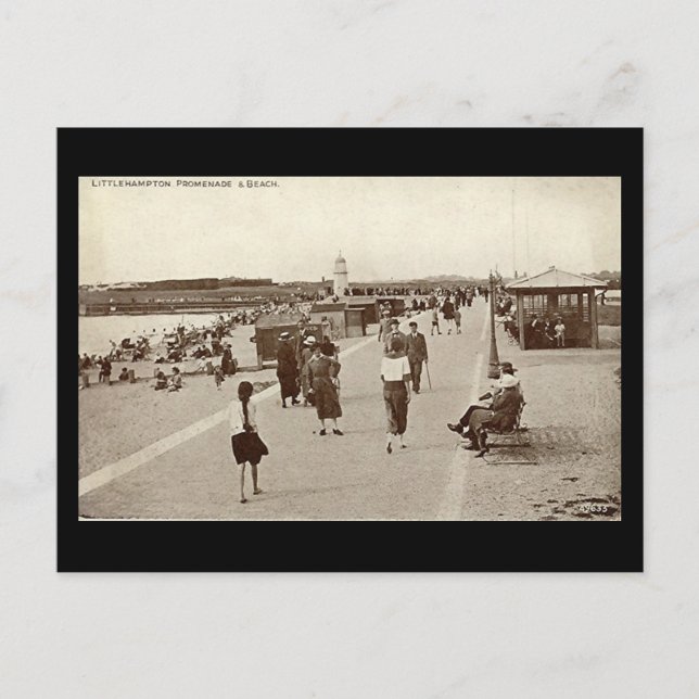 Cartão Postal Cartão-postal antigo - Littlehampton, Sussex (Frente)