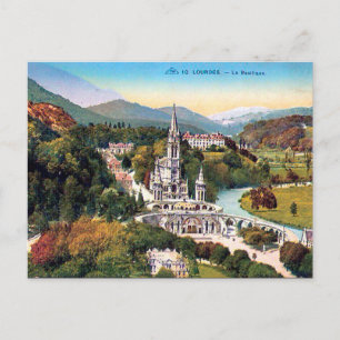 Cartão Postal Cartão-postal antigo - Lourdes, La Basilique