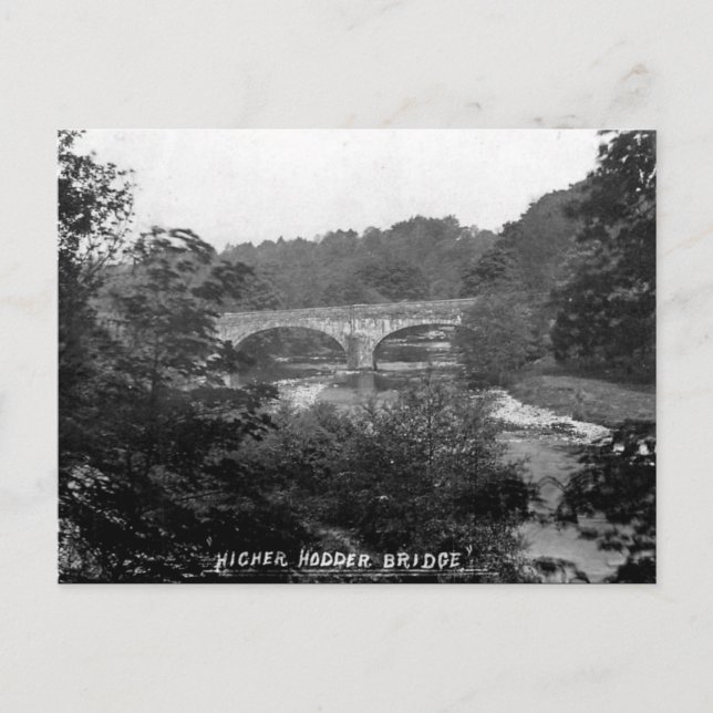 Cartão Postal Cartão-postal antigo - Mais alto Hodder, Lancashir (Frente)