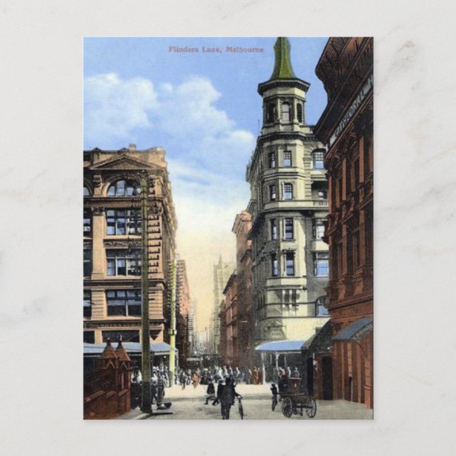 Cartão Postal Cartão-postal antigo - Melbourne, Austrália (Frente)