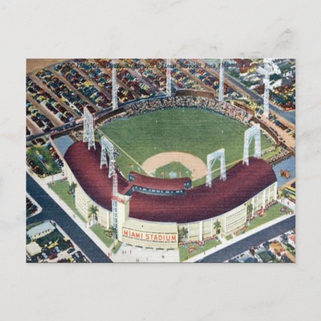 Cartão Postal Cartão-postal antigo - Miami, Flórida, EUA (Frente)