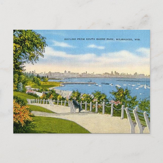 Cartão Postal Cartão-postal antigo - Milwaukee, Wisconsin, EUA (Frente)