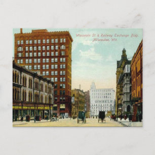 Cartão Postal Cartão-postal antigo - Milwaukee, Wisconsin, EUA