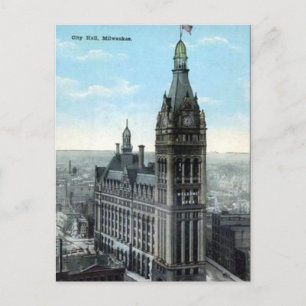 Cartão Postal Cartão-postal antigo - Milwaukee, Wisconsin, EUA.