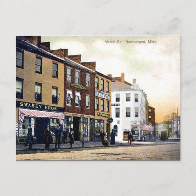 Cartão Postal Cartão-postal antigo - Newburyport, Massachusetts (Frente)
