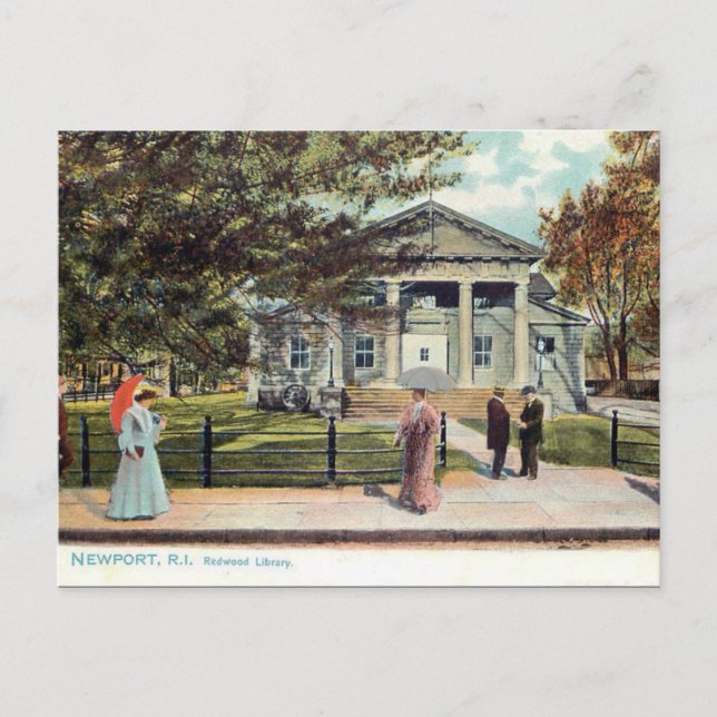 Cartão Postal Cartão-postal antigo - Newport, Rhode Island, EUA (Frente)