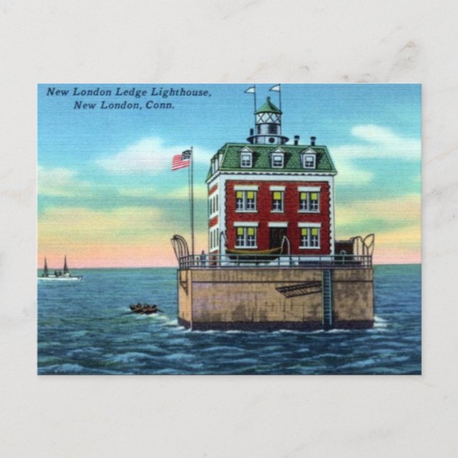 Cartão Postal Cartão-postal antigo - Nova Londres, Connecticut (Frente)