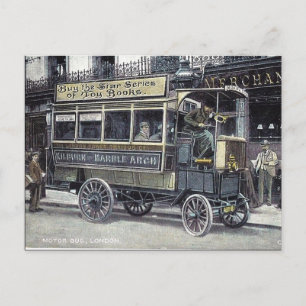 Cartão Postal Cartão-postal antigo - Ônibus Motor de Londres