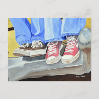 Cartão Postal Cartão-postal antigo para Calçados antigos