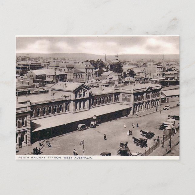 Cartão Postal Cartão-postal antigo - Perth, Austrália Ocidental (Frente)