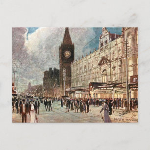 Cartão Postal Cartão-postal antigo - Perth, Austrália Ocidental