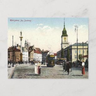 Cartão Postal Cartão-postal antigo - Plac Zamkowy, Varsóvia, Pol