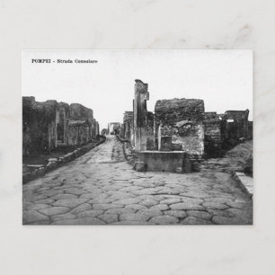 Cartão Postal Cartão-postal antigo - Pompei, Strada Consolare