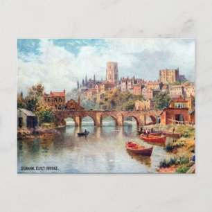Cartão Postal Cartão-postal antigo - Ponte Elvet, Durham