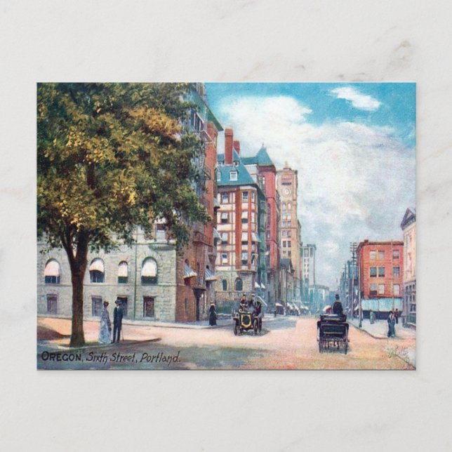 Cartão Postal Cartão-postal antigo - Portland, Oregon (Frente)