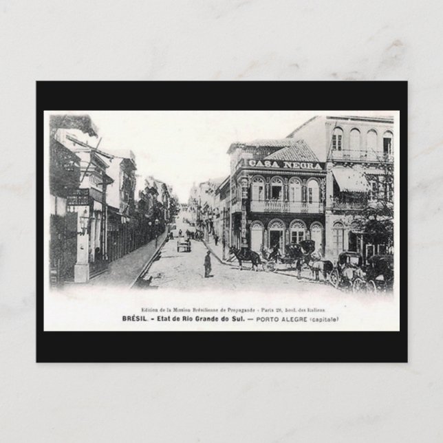 Cartão Postal Cartão-postal antigo - Porto Alegre, Brasil (Frente)