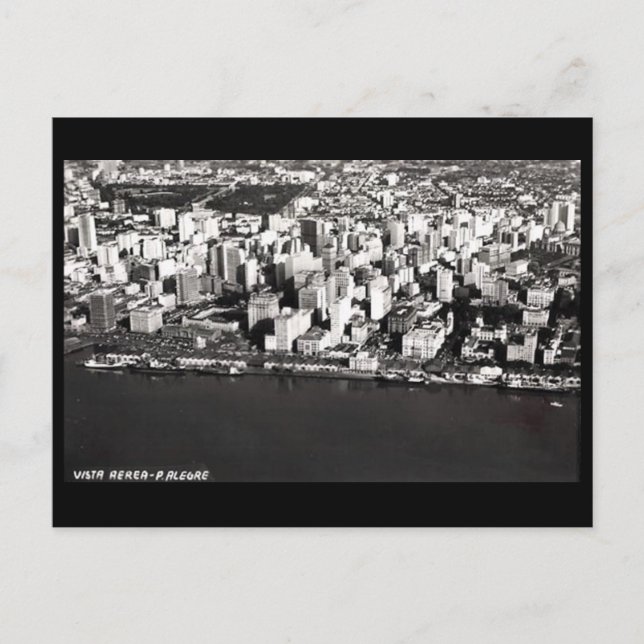 Cartão Postal Cartão-postal antigo - Porto Alegre, Brasil. (Frente)