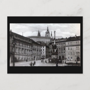 Cartão Postal Cartão-postal antigo, Praça Malostranske, Praga
