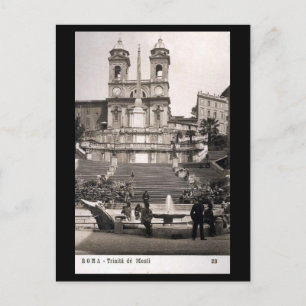 Cartão Postal Cartão-postal antigo - Roma, passos espanhóis