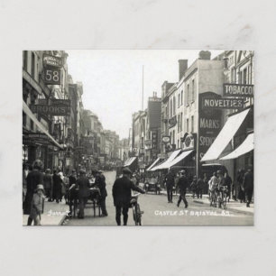 Cartão Postal Cartão-postal antigo - Rua do Castelo, Bristol