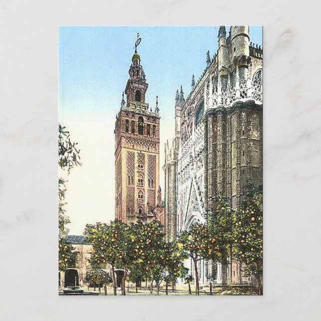 Cartão Postal Cartão-postal antigo - Sevilha, Espanha (Frente)