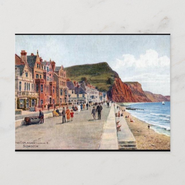 Cartão Postal Cartão-postal antigo - Sidmouth, Devon (Frente)
