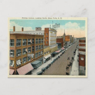 Cartão Postal Cartão-postal antigo - Sioux Falls, Dakota do Sul