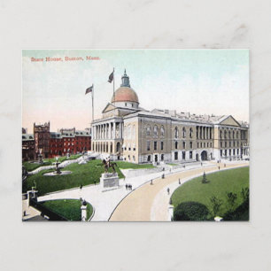 Cartão Postal Cartão-postal antigo - State House, Boston, Massac
