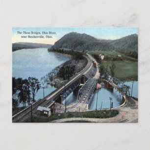 Cartão Postal Cartão-postal antigo - Steubenville, Ohio