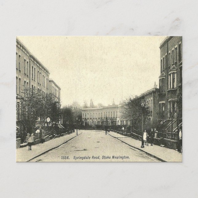 Cartão Postal Cartão-postal antigo - Stoke Newington, Londres (Frente)