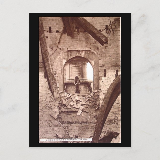 Cartão Postal Cartão-postal antigo - Stratford-on-Avon, Ruínas d (Frente)