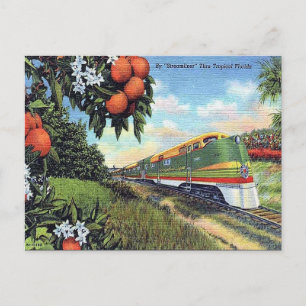 Cartão Postal Cartão-postal antigo - "Streamliner" na Flórida