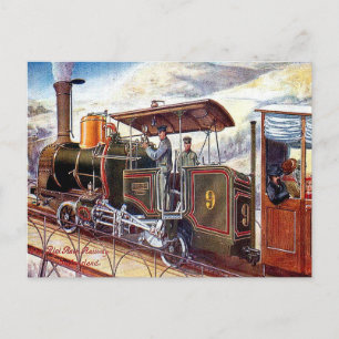 Cartão Postal Cartão-postal antigo - Suiça, Rigi Rack Ferroviári