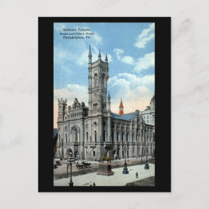 Cartão Postal Cartão-postal antigo - Templo Masônico, AP Filadél