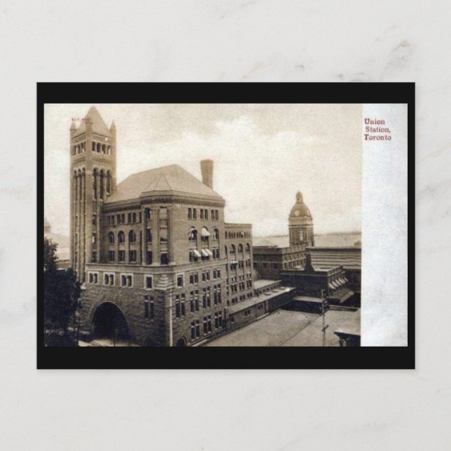 Cartão Postal Cartão-postal antigo - Toronto, Estação da União (Frente)