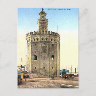 Cartão Postal Cartão-postal antigo - Torre del Oro, Sevilha, Esp