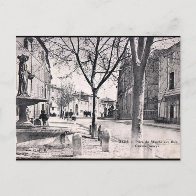Cartão Postal Cartão-postal antigo - Uzès, Gard, França. (Frente)