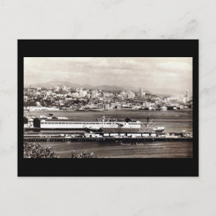 Cartão Postal Cartão-postal antigo - Waterfront, Seattle, Washin