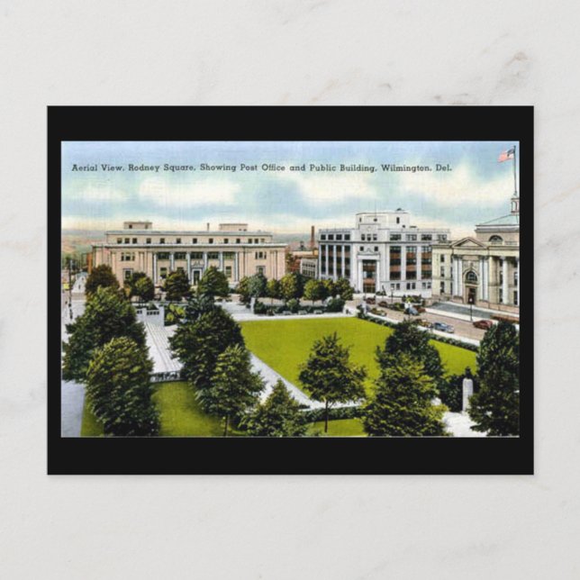 Cartão Postal Cartão-postal antigo, Wilmington, Delaware (Frente)