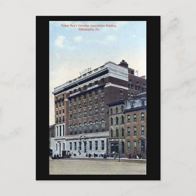Cartão Postal Cartão-postal antigo - YMCA, Phadelphia PA (Frente)