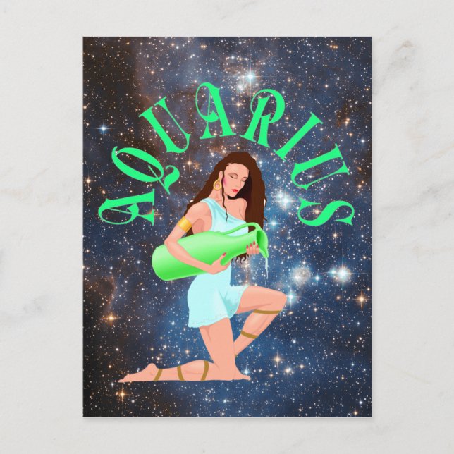 Cartão Postal Cartão-postal Aquário (Frente)