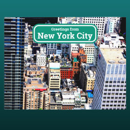 Cartão Postal Cartão-postal artístico Nova Iorque, colorido