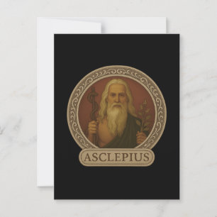 Cartão Postal Cartão-postal Asclepius Deus do Curamento
