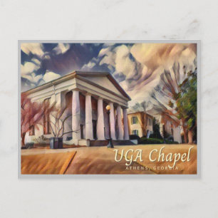 Cartão Postal Cartão-postal Atenas Geórgia Chapel GA