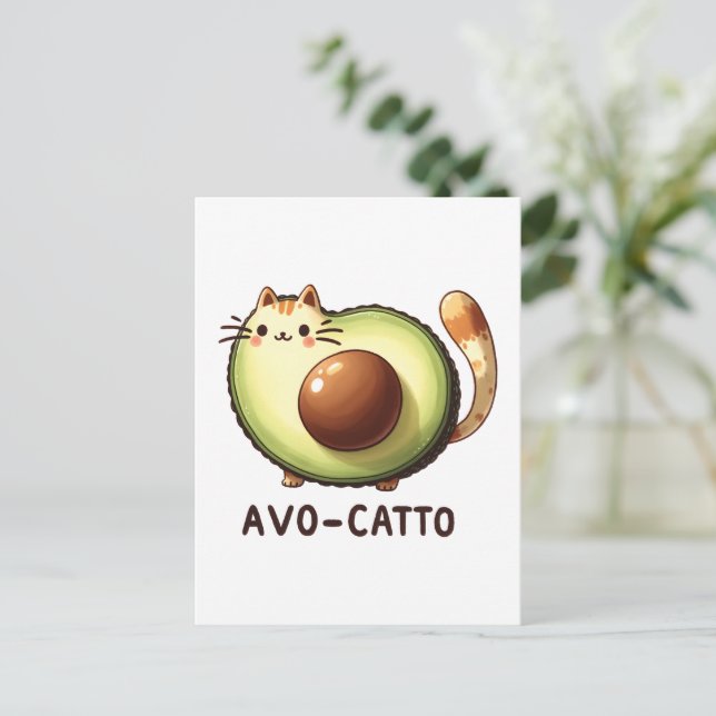 Cartão Postal Cartão-postal Avo-Catto Punny (Em pé/Frente)