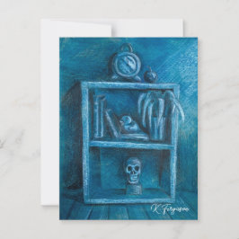 Cartão Postal Cartão-postal azul