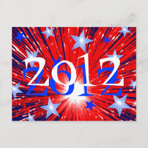 Cartão Postal Cartão-postal Azul Azul Azul Azul '2012' para Fir