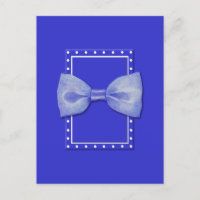 Cartão-postal azul-Bowtie