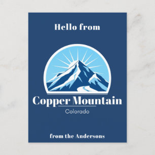 Cartão Postal Cartão-postal azul da Copper Mountain Colorado